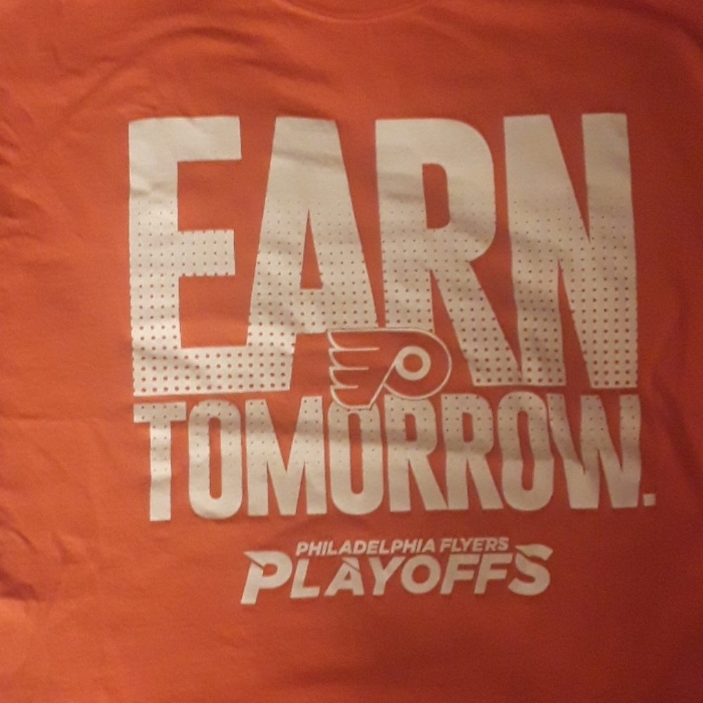 Orange Philadelphia Flyers Playoff T-Shirt